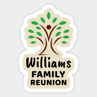 Williams Reunion Party Sticker